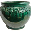 Pamono Vintage Green Vietnam Ceramic Pot
