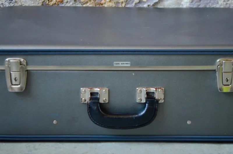 Online Pamono Vintage Grey Suitcase, 1950s