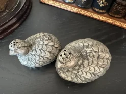 Outlet Pamono Vintage Gucci Quail Salt and Pepper Shakers in Silver Tone by Gucci for Gucci, Italy, 1970s, Set of 2