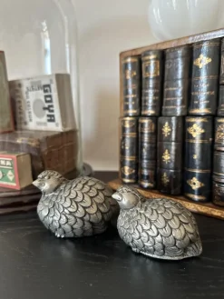 Outlet Pamono Vintage Gucci Quail Salt and Pepper Shakers in Silver Tone by Gucci for Gucci, Italy, 1970s, Set of 2