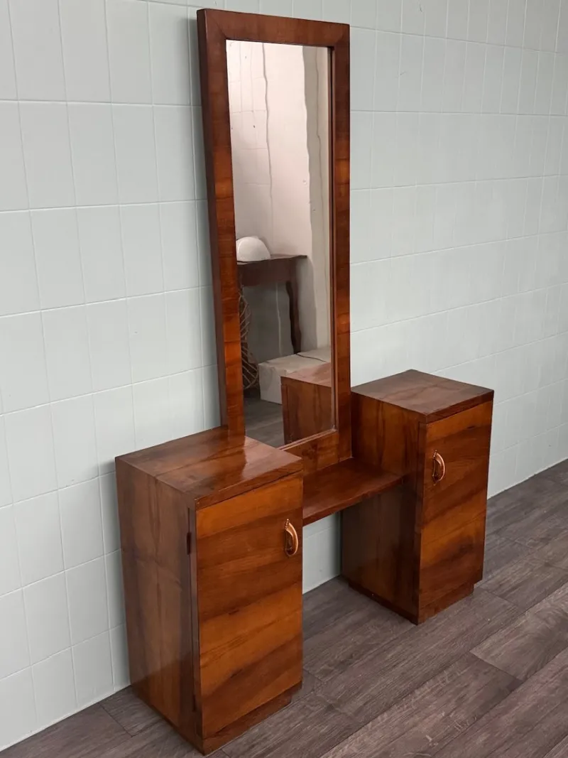 Pamono Vintage Hallway Furniture with Mirror, 1930s> Dressing Tables
