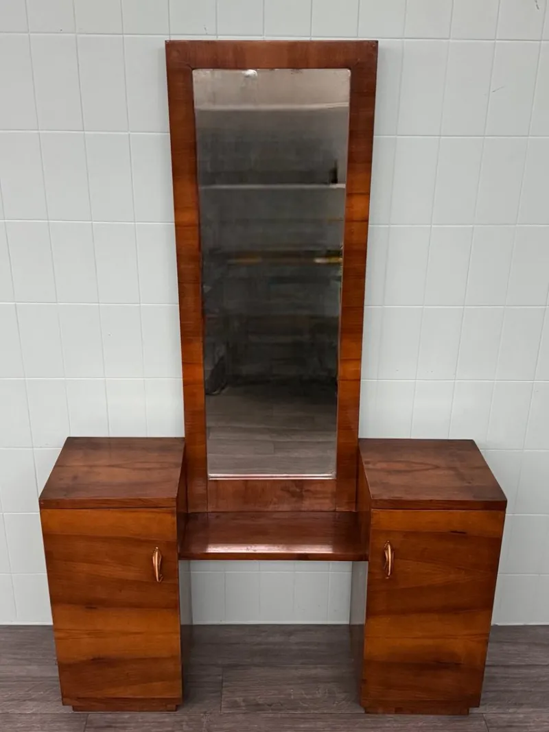 Pamono Vintage Hallway Furniture with Mirror, 1930s> Dressing Tables