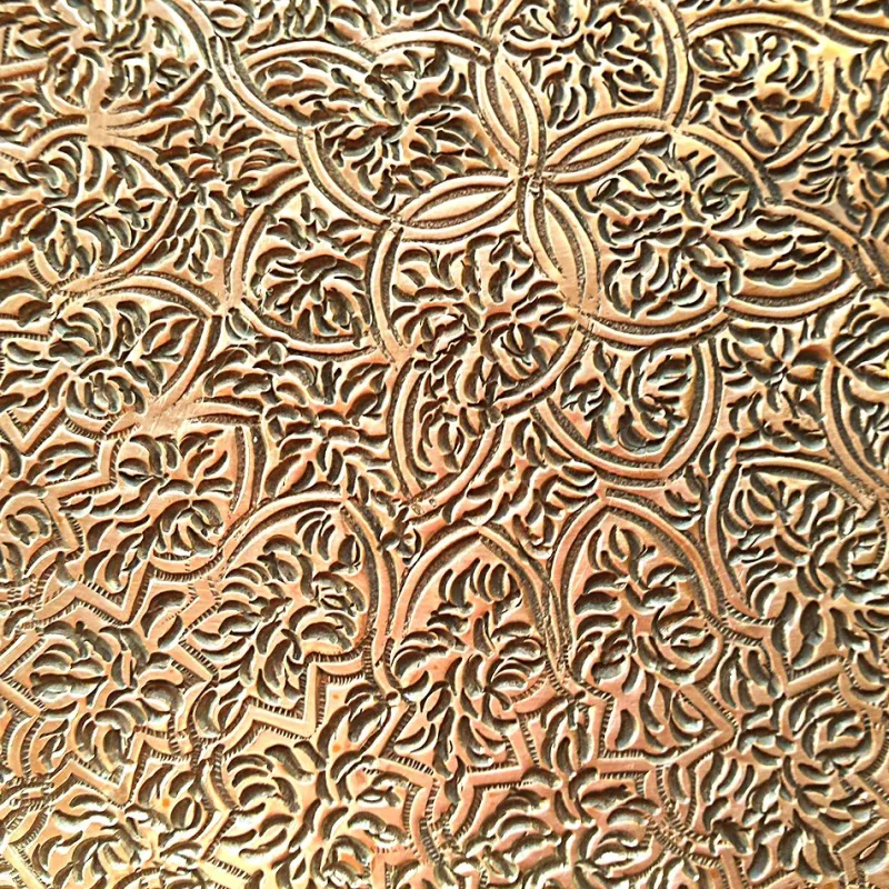Pamono Vintage Hand Crafted Moorish Round Copper Tray> Trays