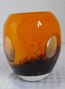 Discount Pamono Vintage Hand-Blown Art Glass Vase or Lantern from Dreamlight Mediterana, 1980s