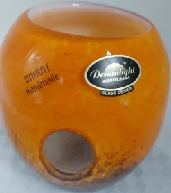 Discount Pamono Vintage Hand-Blown Art Glass Vase or Lantern from Dreamlight Mediterana, 1980s