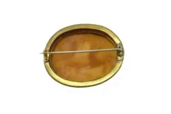 Pamono Vintage Handcrafted Cameo Brooch><noscript><img width=