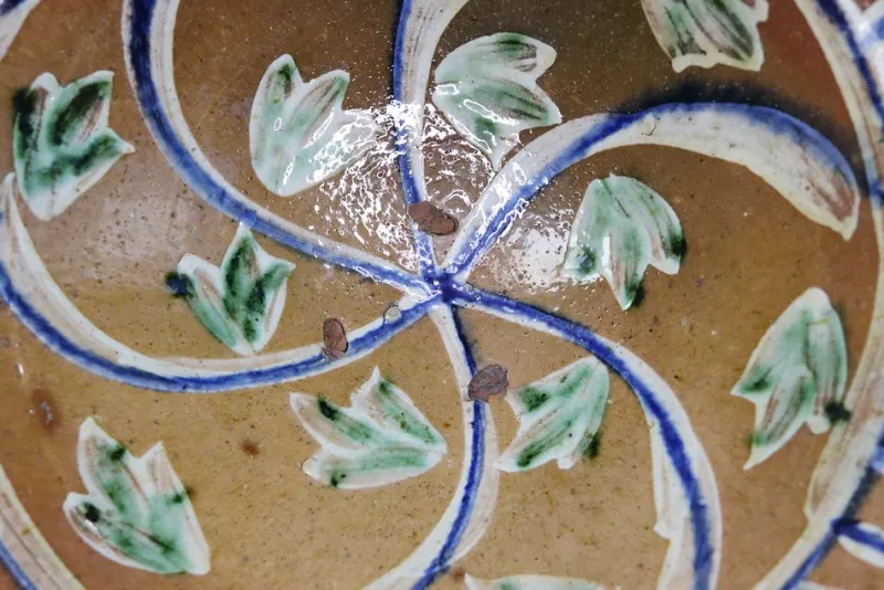 Pamono Vintage Handmade Clay Bowl or Plate, 1930s