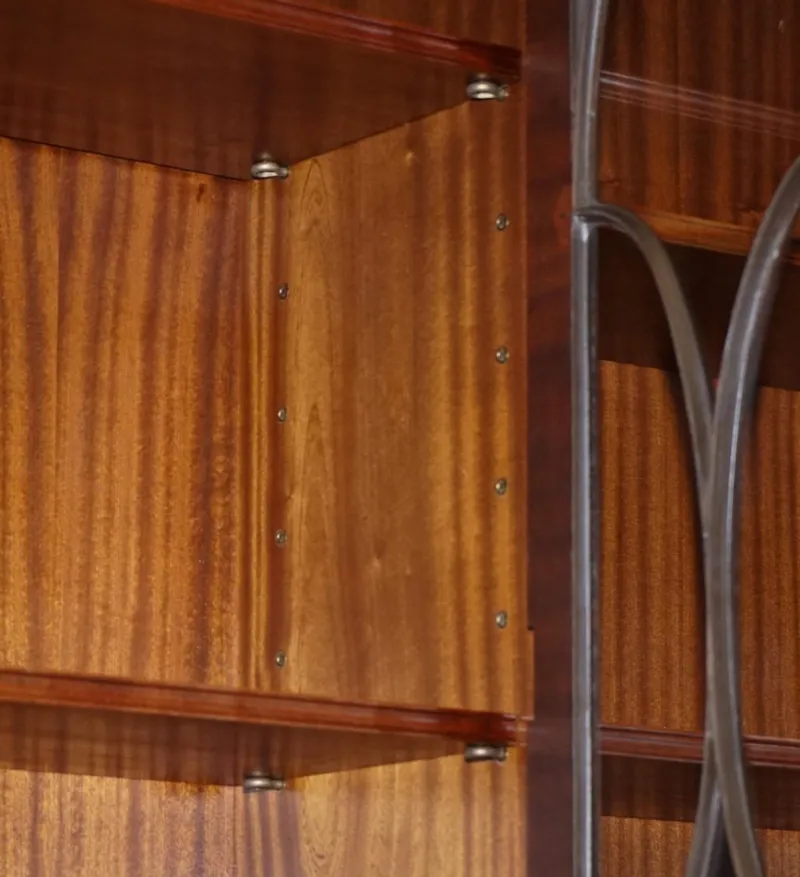Pamono Vintage Hardwood Breakfront Display Bookcase from Bevan Funnell> Shelves & Wall Units