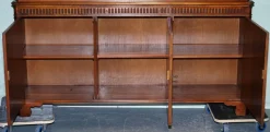 Pamono Vintage Hardwood Breakfront Display Bookcase from Bevan Funnell><noscript><img width=