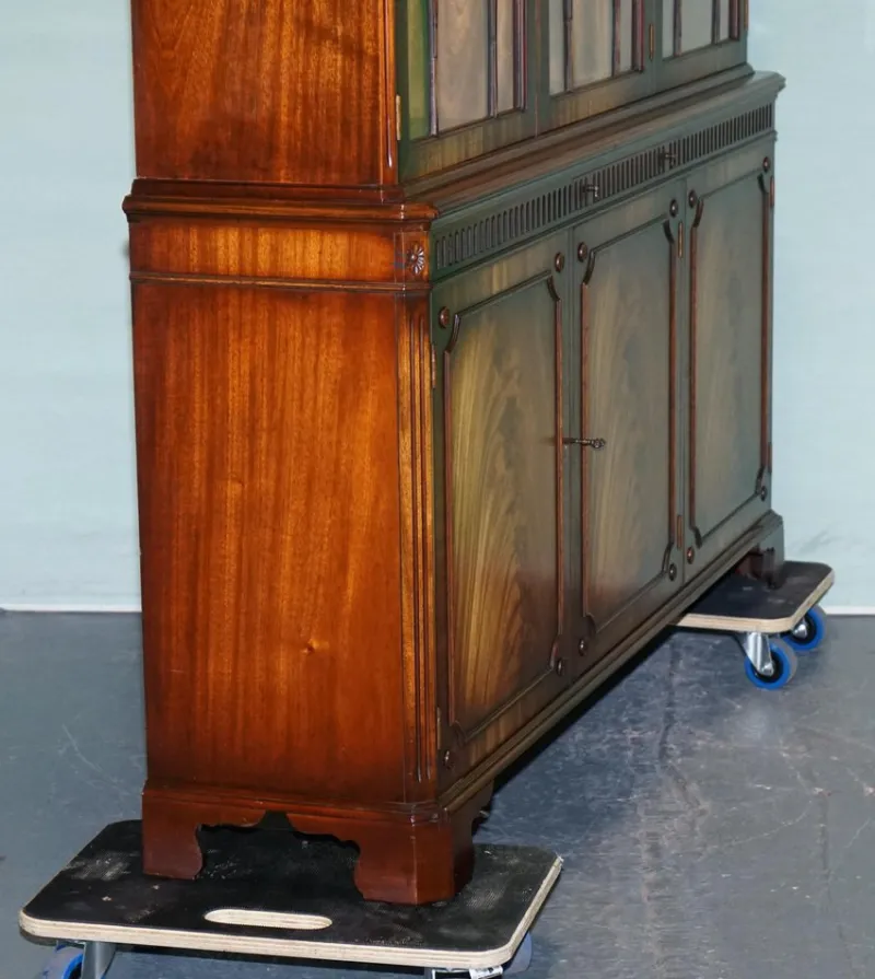 Pamono Vintage Hardwood Breakfront Display Bookcase from Bevan Funnell> Shelves & Wall Units