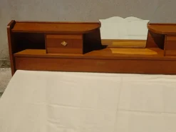 Pamono Vintage Headboard in Light Oak, 1970s> Beds & Bedroom Sets