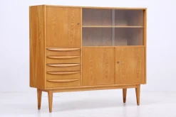 Pamono Vintage Highboard in Ash, 1960s><noscript><img width=