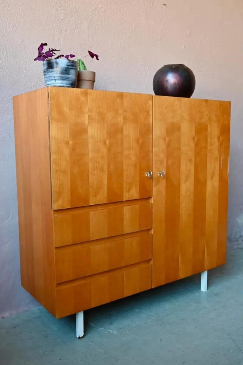Pamono Vintage Highboard inn Wood, 1950s> Sideboards & Buffets