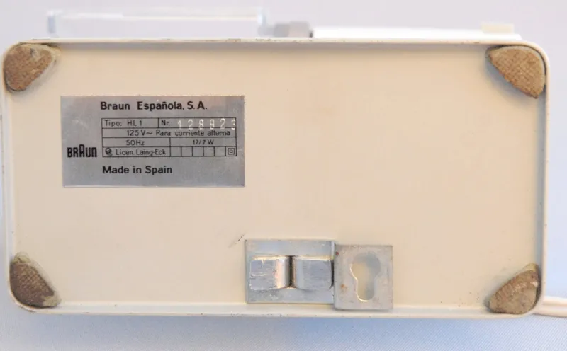 Pamono Vintage HL1 Multiwind 125V Fan by Reinhold Weiss for Braun AG, 1970s> Electronics