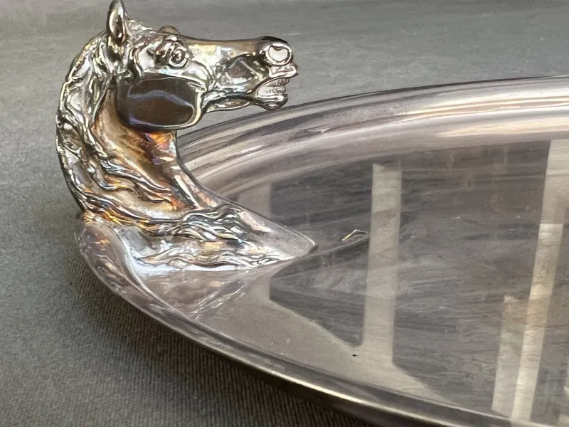 Discount Pamono Vintage Horse Head Tray from Hermès, 1970s