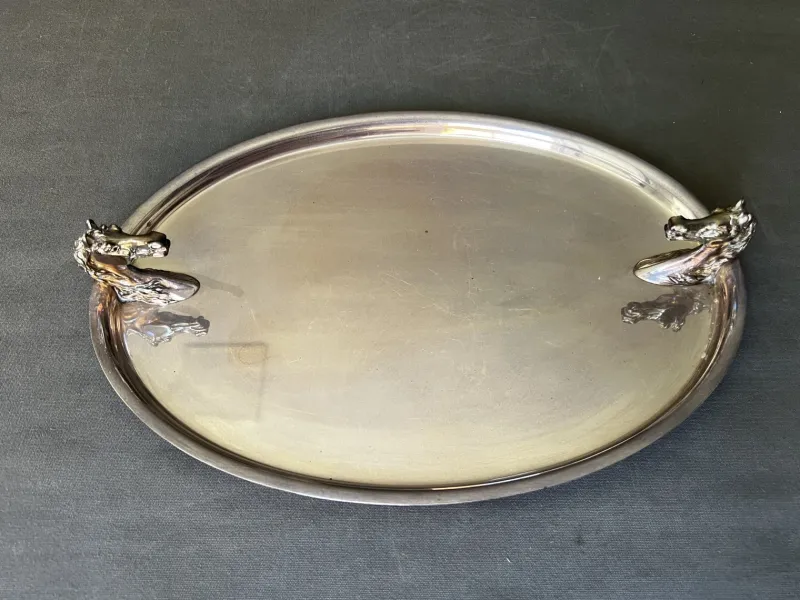 Discount Pamono Vintage Horse Head Tray from Hermès, 1970s