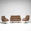 Pamono Vintage Hungarian Space Age Sofa and Chairs, 1950s, Set of 3> Living Room Sets