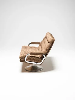 Pamono Vintage Hungarian Space Age Sofa and Chairs, 1950s, Set of 3><noscript><img width=