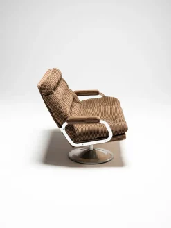 Pamono Vintage Hungarian Space Age Sofa and Chairs, 1950s, Set of 3><noscript><img width=