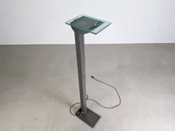 Pamono Vintage ID-S Floor Lamp in Glass by Ettore Sottsass for Staff