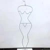 Discount Pamono Vintage Ikea Clothing Rack in Womens Shape by Ehlen Johansson, 1980s
