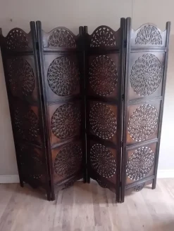 Hot Pamono Vintage Indian Hand Carved Hardwood Room Divider