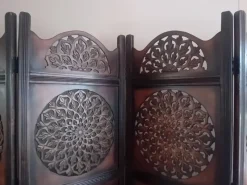 Hot Pamono Vintage Indian Hand Carved Hardwood Room Divider