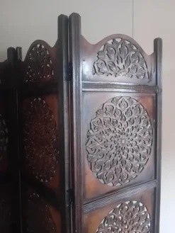 Hot Pamono Vintage Indian Hand Carved Hardwood Room Divider