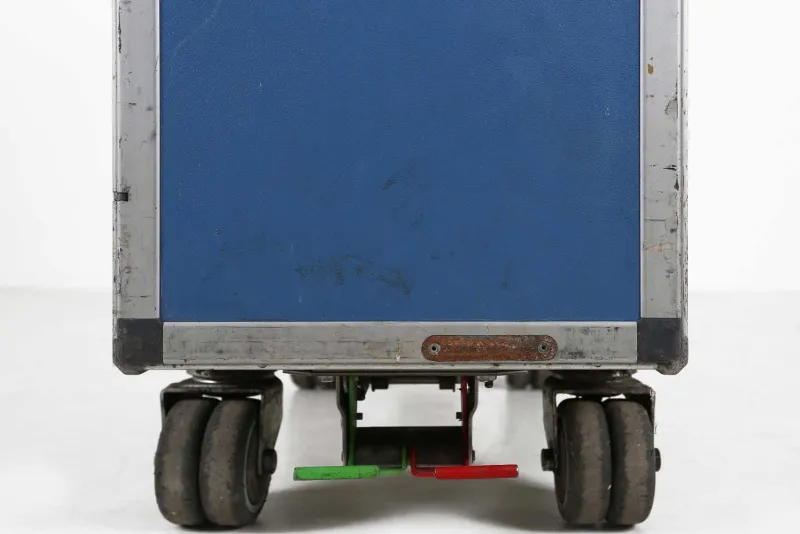 Pamono Vintage Industrial Blue Airplane Trolley, 1980> Serving Bar Carts & Trolleys