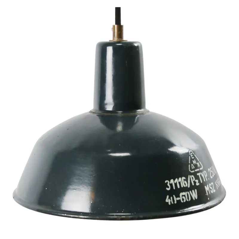 Discount Pamono Vintage Industrial Blue Enamel Factory Pendant Light