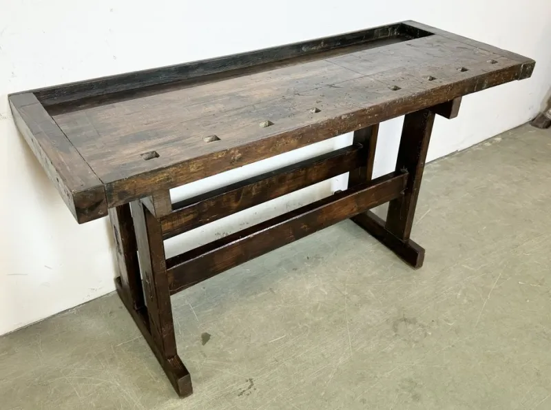 Clearance Pamono Vintage Industrial Carpenters Workbench, 1950s