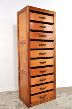 Online Pamono Vintage Industrial Chest of Drawers in Beech, 1930s