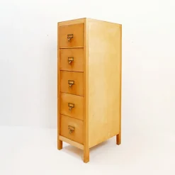 Pamono Vintage Industrial Five-Drawer Filing Cabinet> Dressers, Commodes & Chests