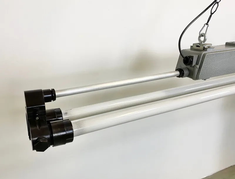 Pamono Vintage Industrial Fluorescent Light, 1970s> Ceiling Lights