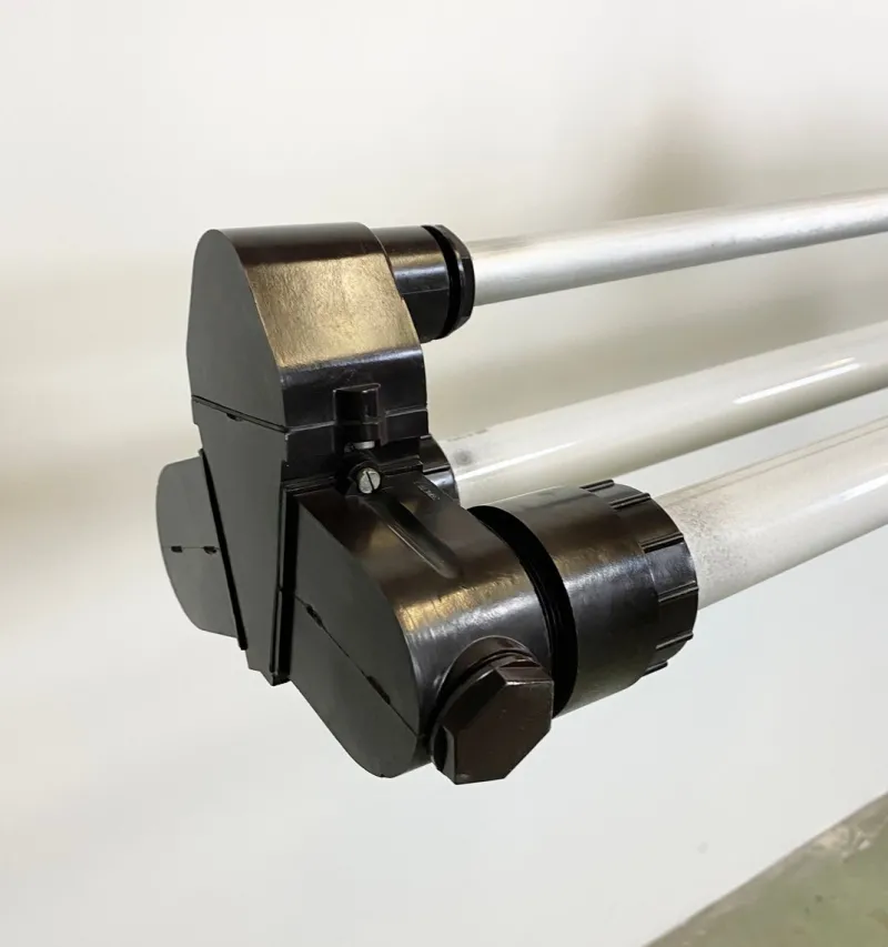 Pamono Vintage Industrial Fluorescent Light, 1970s> Ceiling Lights