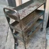 Pamono Vintage Industrial Iron Industrial Trolley, 1950s> Serving Bar Carts & Trolleys