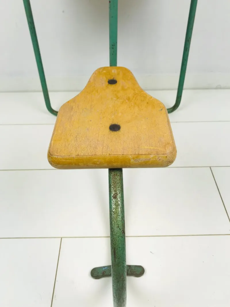 Best Pamono Vintage Industrial Metal and Wood Children's Desk