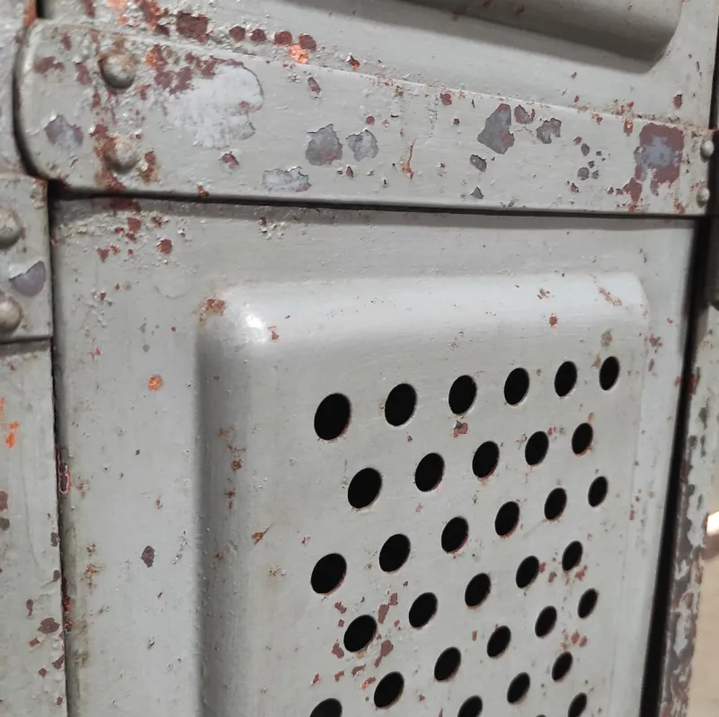 Pamono Vintage Industrial Metal 4-Door Locker> Cabinets & Wardrobes