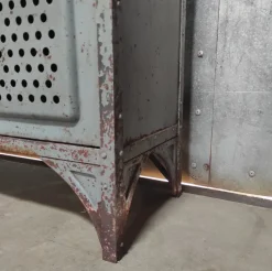Pamono Vintage Industrial Metal 4-Door Locker><noscript><img width=