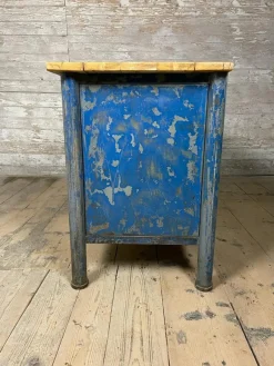 Pamono Vintage Industrial Spruce Workbench><noscript><img width=