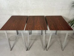 New Pamono Vintage Industrial Steel and Composite School Desk, 1960s