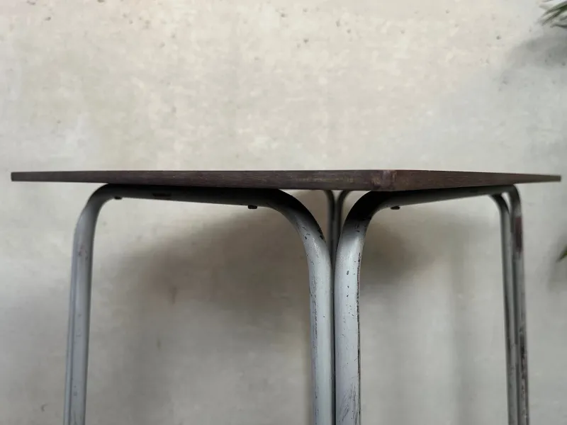 New Pamono Vintage Industrial Steel and Composite School Desk, 1960s