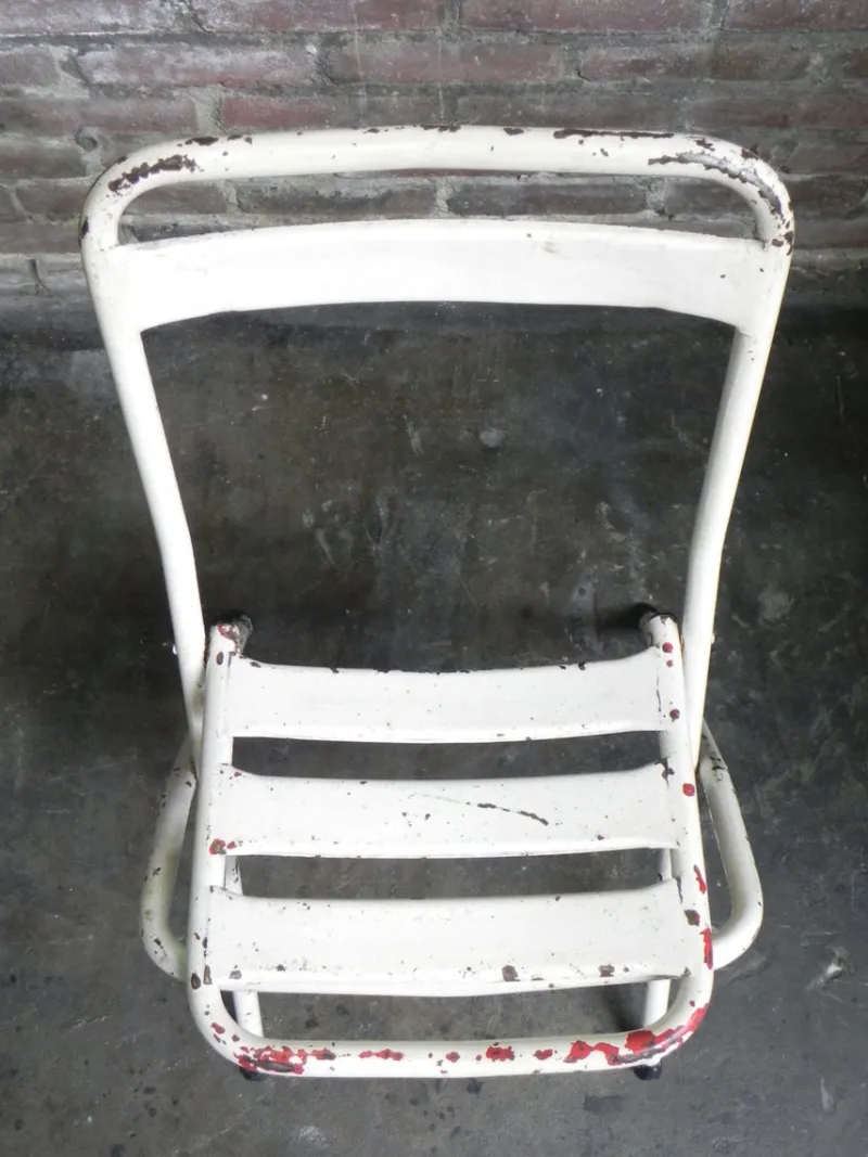 Outlet Pamono Vintage Industrial Steel Folding Chair