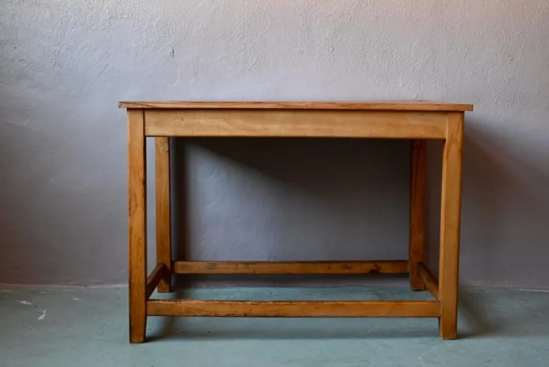 Hot Pamono Vintage Industrial Wooden Workshop Drapers Table
