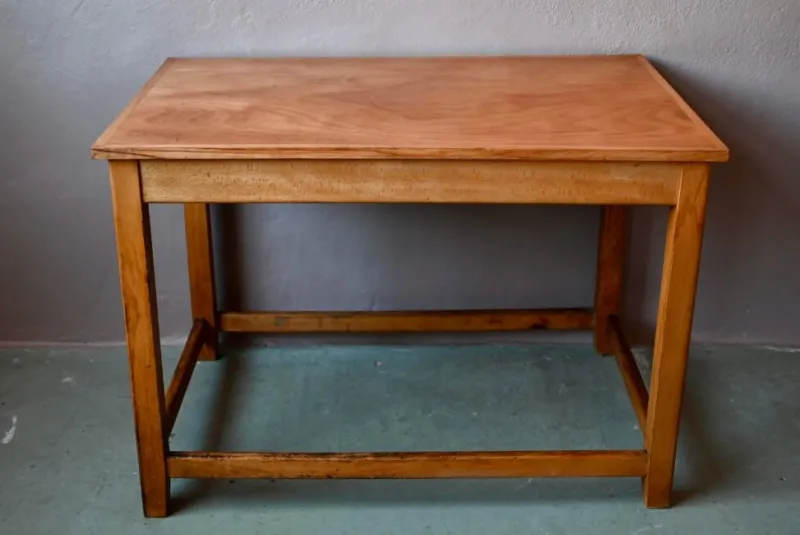 Hot Pamono Vintage Industrial Wooden Workshop Drapers Table