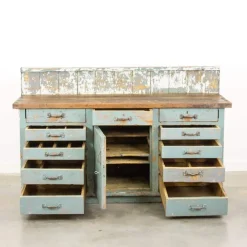 New Pamono Vintage Industrial Work Counter