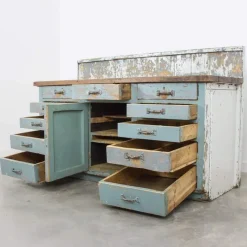 New Pamono Vintage Industrial Work Counter