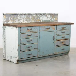 New Pamono Vintage Industrial Work Counter