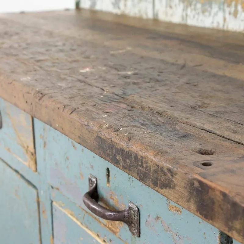 New Pamono Vintage Industrial Work Counter