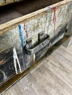 Pamono Vintage Industrial Workbench in Spruce><noscript><img width=